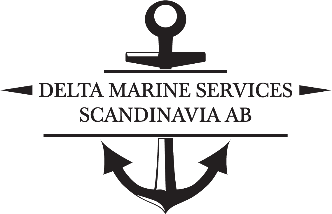 LOGO delta marine BW